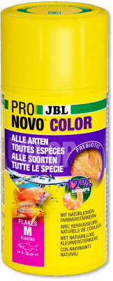 JBL PRONOVO COLOR FLAKES M корм в хлопьях для яркости окраски рыб 48г 250мл